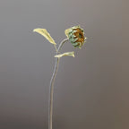 Premium Artificial Sunflower Stem, 24" Tall, Single Bloom, Yellow & Black-Brown, Light Luxury Style, Indoor Decor, Weddings & Commercial Spaces