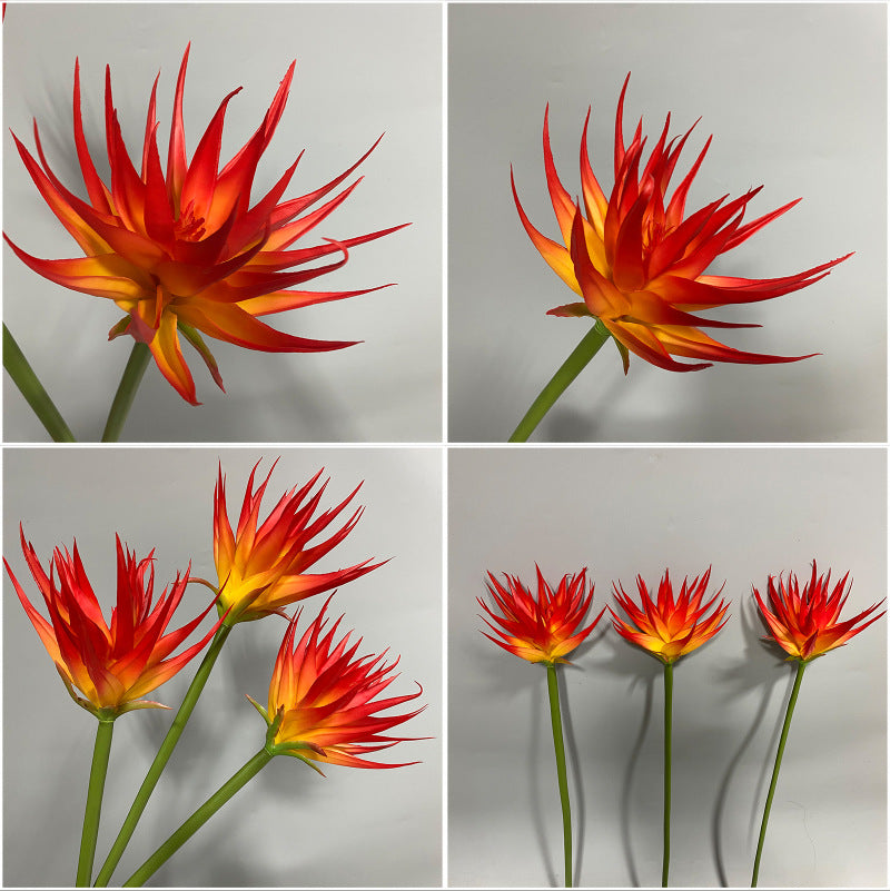 Real-Touch Artificial Phoenix Flower Stem, 33" Tall, Single Stem with Lifelike Latex Blooms, Perfect for Office, Hotel, or Display Decor