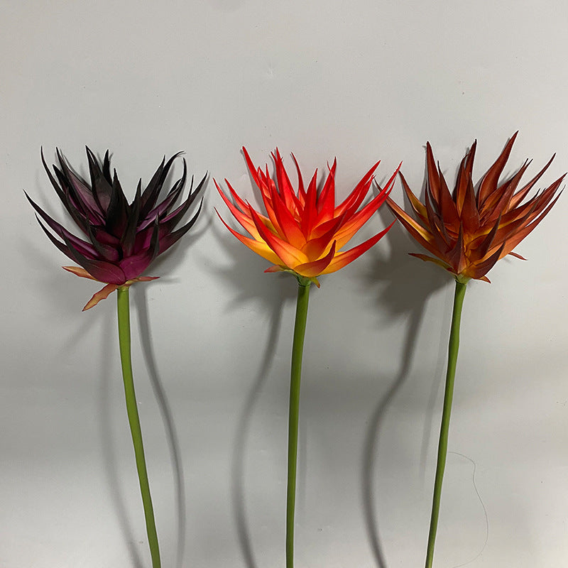 Real-Touch Artificial Phoenix Flower Stem, 33" Tall, Single Stem with Lifelike Latex Blooms, Perfect for Office, Hotel, or Display Decor
