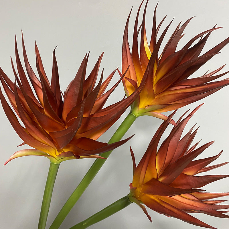 Real-Touch Artificial Phoenix Flower Stem, 33" Tall, Single Stem with Lifelike Latex Blooms, Perfect for Office, Hotel, or Display Decor