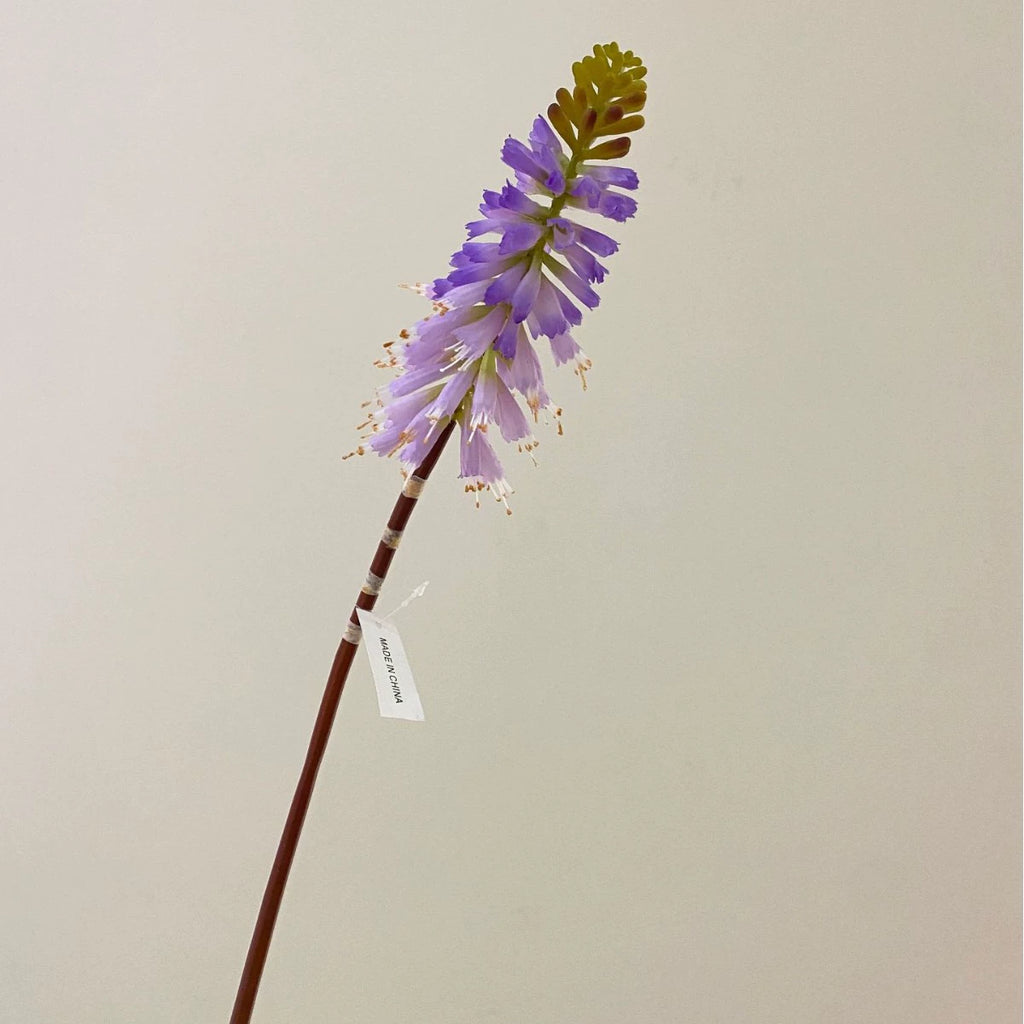 Artificial Torch Lily Stems, 28" Tall, Silk Flowers for Home, Hotel, and Window Displays, Single Stem, Bendable Design