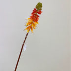 Artificial Torch Lily Stems, 28" Tall, Silk Flowers for Home, Hotel, and Window Displays, Single Stem, Bendable Design