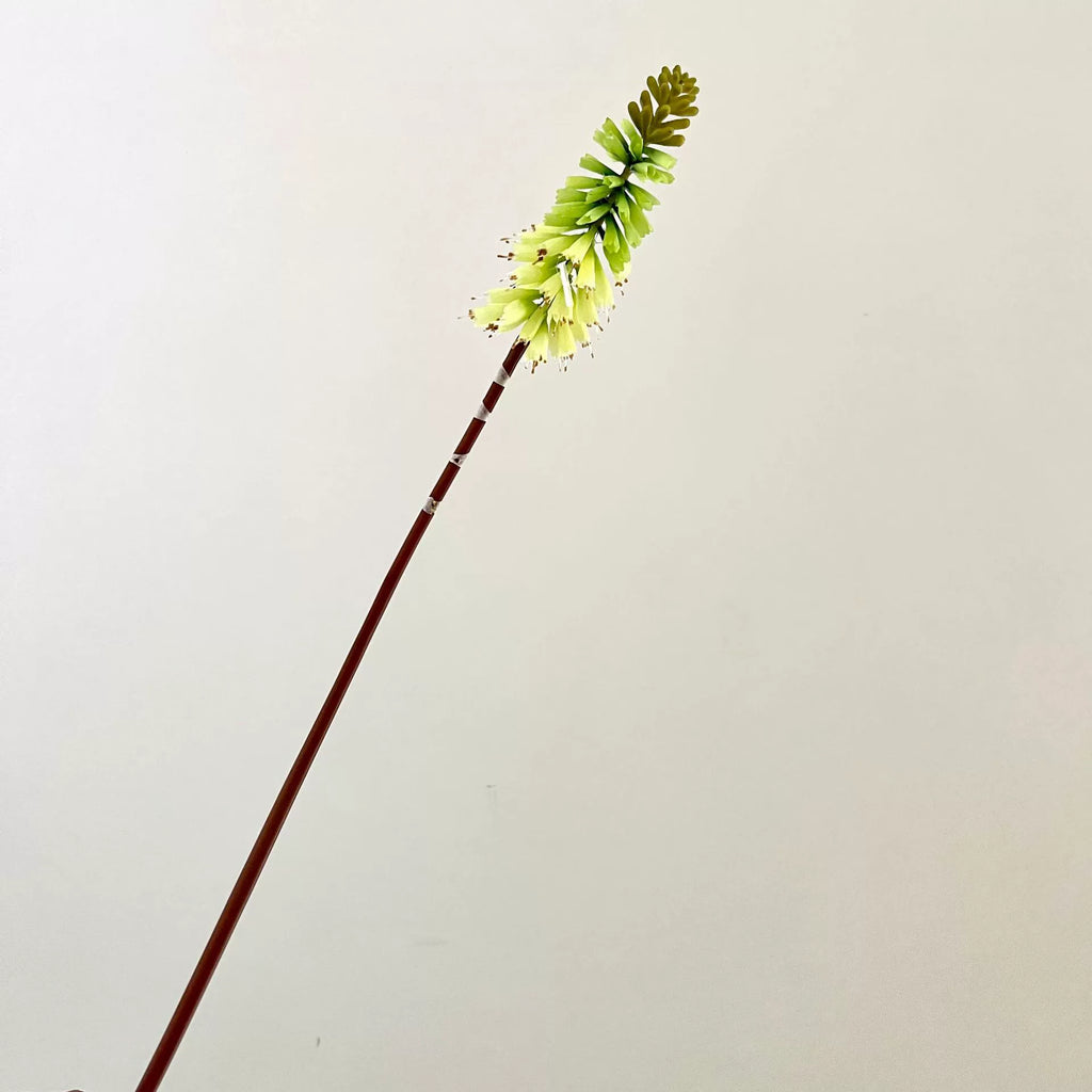 Artificial Torch Lily Stems, 28" Tall, Silk Flowers for Home, Hotel, and Window Displays, Single Stem, Bendable Design