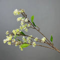 Artificial Osmanthus Branch, Light Luxury Faux Flower, 35" Single Stem with 3 Branches, PE/PVC, 6 Colors - Home, Hotel & Commercial Decor