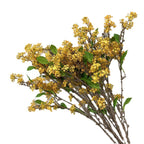 Artificial Osmanthus Branch, Light Luxury Faux Flower, 35" Single Stem with 3 Branches, PE/PVC, 6 Colors - Home, Hotel & Commercial Decor