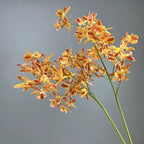 Real-Touch Spider Orchid Artificial Flower, Single Stem with 42 Blooms, 35", White, Pink, Purple, Yellow, Orange, Indoor Decor, Hotel Displays
