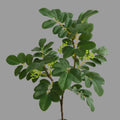 Artificial Snowflake Leaf Stem, Modern Luxury Style, 28" Height, PE/PVC Material, Indoor Decor for Home, Office, Hotel, White/Green Options