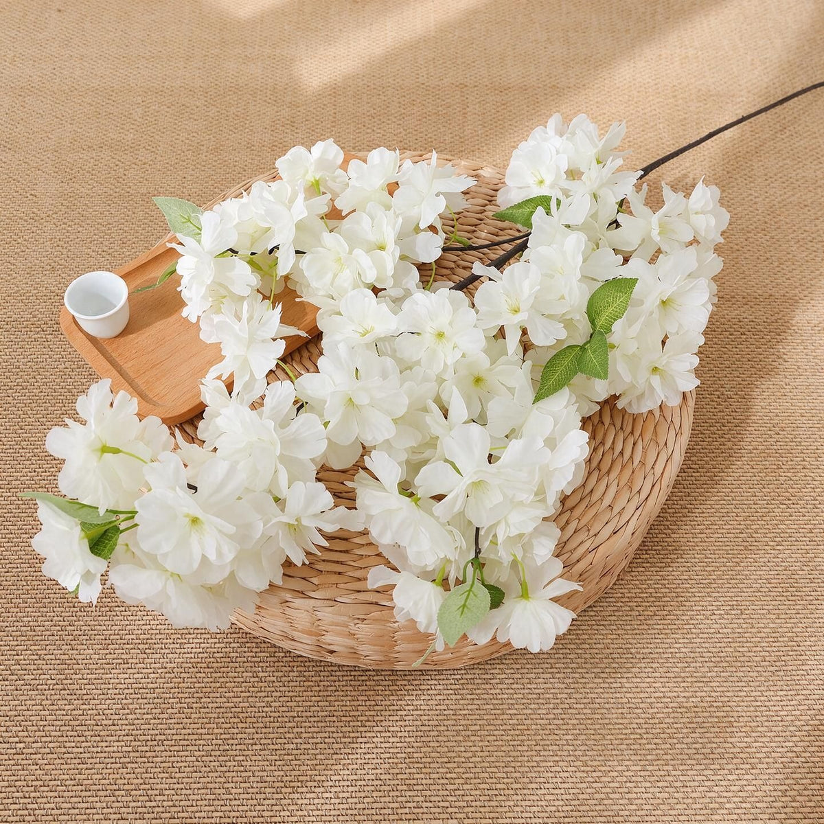 39" Artificial Silk Cherry Blossom Branch, Perfect for Weddings & Home Decor