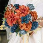 Artificial Anna Roses and Dahlias Floral Pack, Set of 20 Loose Flower Heads, DIY Wedding Arrangements, Home Decor
