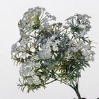 Artificial Chrysanthemum Bush, 7 Blooms, 12" Tall, Realistic Silk Flowers for Home Decor, Vase Arrangements
