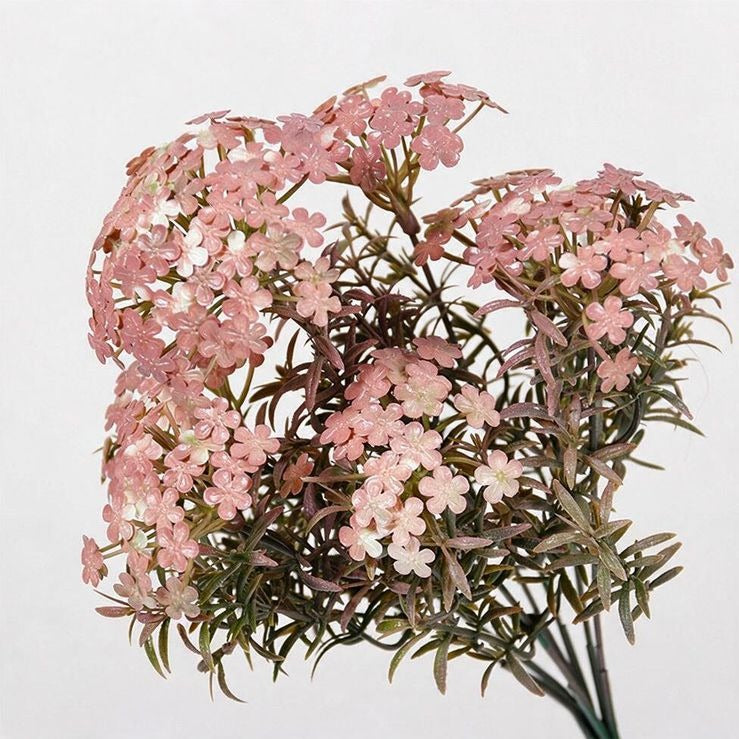 Artificial Chrysanthemum Bush, 7 Blooms, 12" Tall, Realistic Silk Flowers for Home Decor, Vase Arrangements