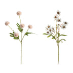 Artificial Dandelion and Plum Blossom Bouquet, 23" Silk Flower Arrangement for Home Decor, Weddings, and Events