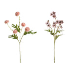 Artificial Dandelion and Plum Blossom Bouquet, 23" Silk Flower Arrangement for Home Decor, Weddings, and Events