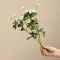 Artificial Rose Bouquet, Silk Flower Arrangement for Weddings, Home Decor, and Events, 15" Height