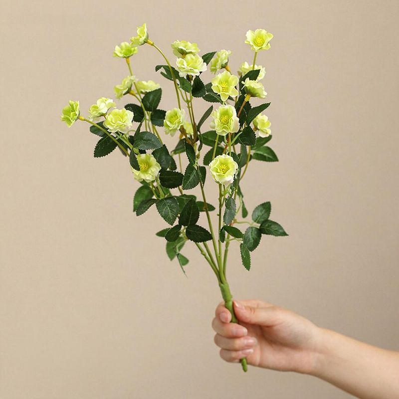 Artificial Rose Bouquet, Silk Flower Arrangement for Weddings, Home Decor, and Events, 15" Height