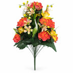 Artificial Peony Lily Bouquet, 26" Tall, 24 Stems, Modern Home Decor, Indoor Floral Arrangement