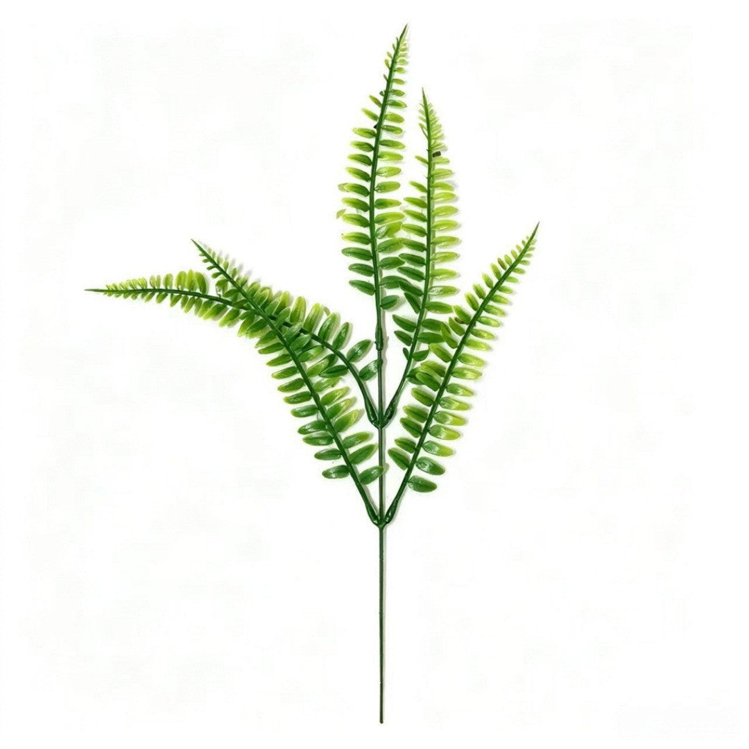 15" Artificial Persian Grass Stems, Set of 10, Realistic Outdoor & Indoor Decor, Rustic Style, Plastic Material