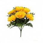 6-Stem Artificial Cockscomb Flower Bouquet, 13" Height, Silk Material, Retro Country Style, Indoor Outdoor Décor