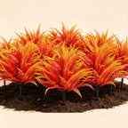 20" Artificial Persian Shield Bush, Realistic Faux Plastic Greenery for Home Decor, Wedding Centerpieces & Office Styling