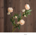 Artificial Icelandic Daisy Bush, 8-Bloom Silk Floral Arrangement for Weddings & Home Decor, 20" Tall, Rustic Outdoor/Indoor