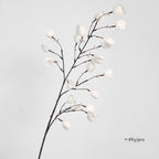 Luxury Artificial Chinese Lantern Flowers, Single Stem with 20 Blooms, 39" Tall Silk Floral Arrangement for Wedding Centerpiece, Home Decor, Office & Events