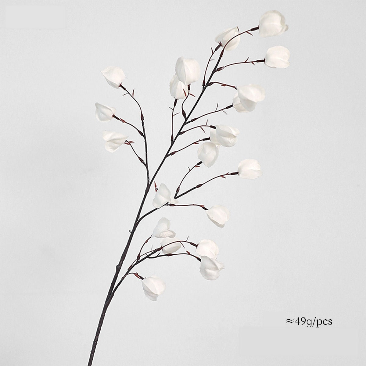 Luxury Artificial Chinese Lantern Flowers, Single Stem with 20 Blooms, 39" Tall Silk Floral Arrangement for Wedding Centerpiece, Home Decor, Office & Events