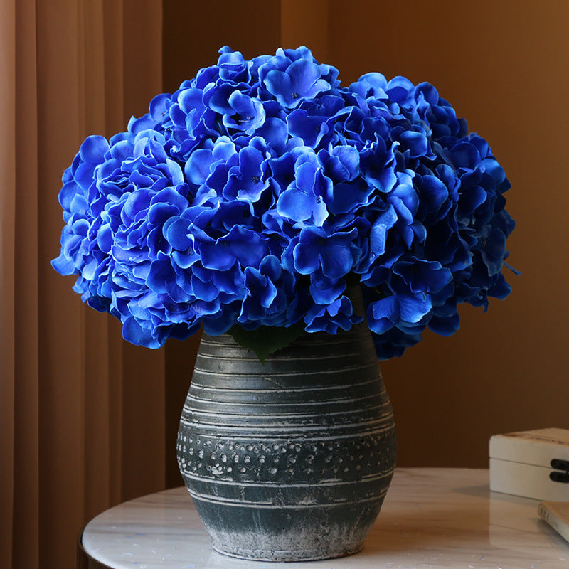 33cm Artificial Silk Hydrangea Bush - 5 Heads for Home Decor, Wedding Centerpieces