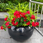 64cm UV Resistant Faux Geranium – Realistic Artificial Silk Plant, No-Fade Bush for Garden, Patio, Balcony, Porch & Indoor Home Decor