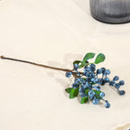 Red Berry Christmas Foam Berry Artificial Plant, Single Stem, 9", Plastic, Festive Holiday Decor, Indoor Use