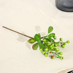 Red Berry Christmas Foam Berry Artificial Plant, Single Stem, 9", Plastic, Festive Holiday Decor, Indoor Use