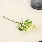 Red Berry Christmas Foam Berry Artificial Plant, Single Stem, 9", Plastic, Festive Holiday Decor, Indoor Use