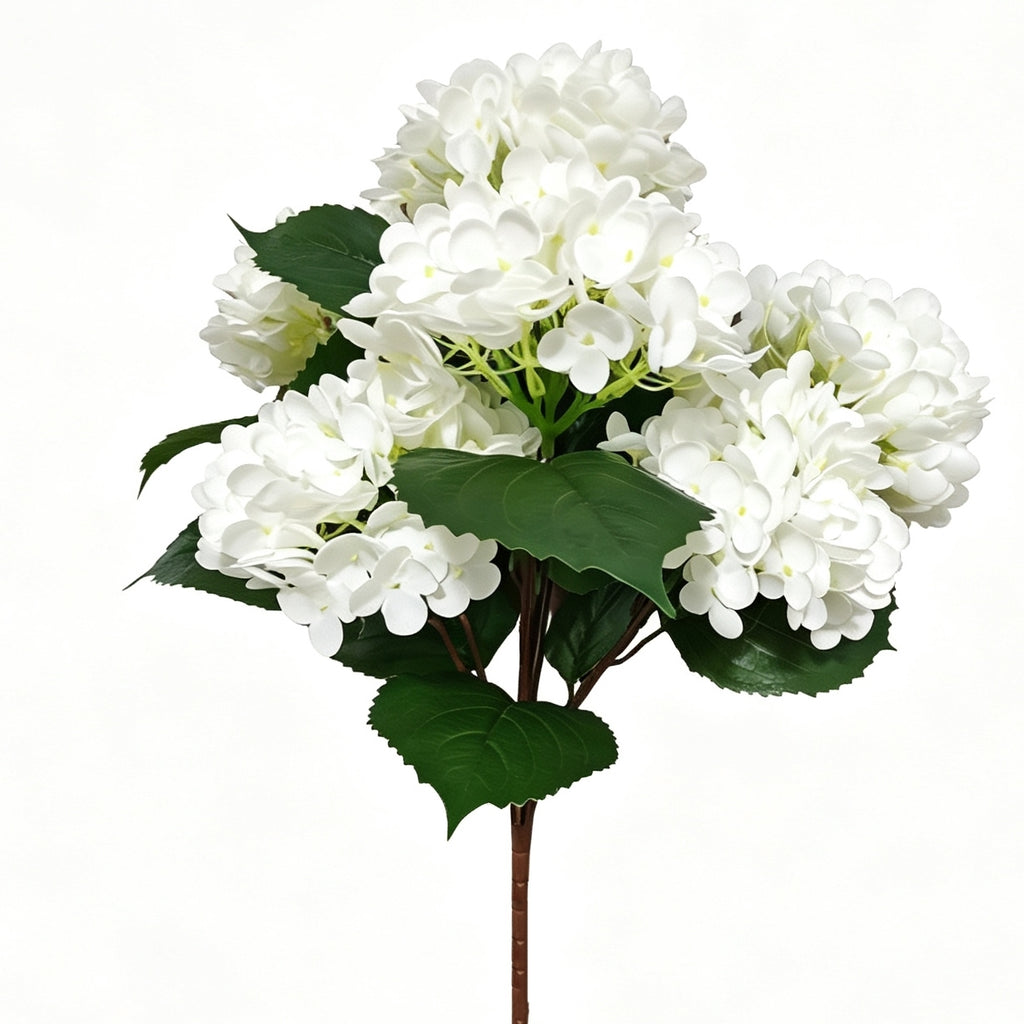 60cm Real Touch UV Resistant Hydrangea Bush | Natural-Looking Latex, Built for UK Weather