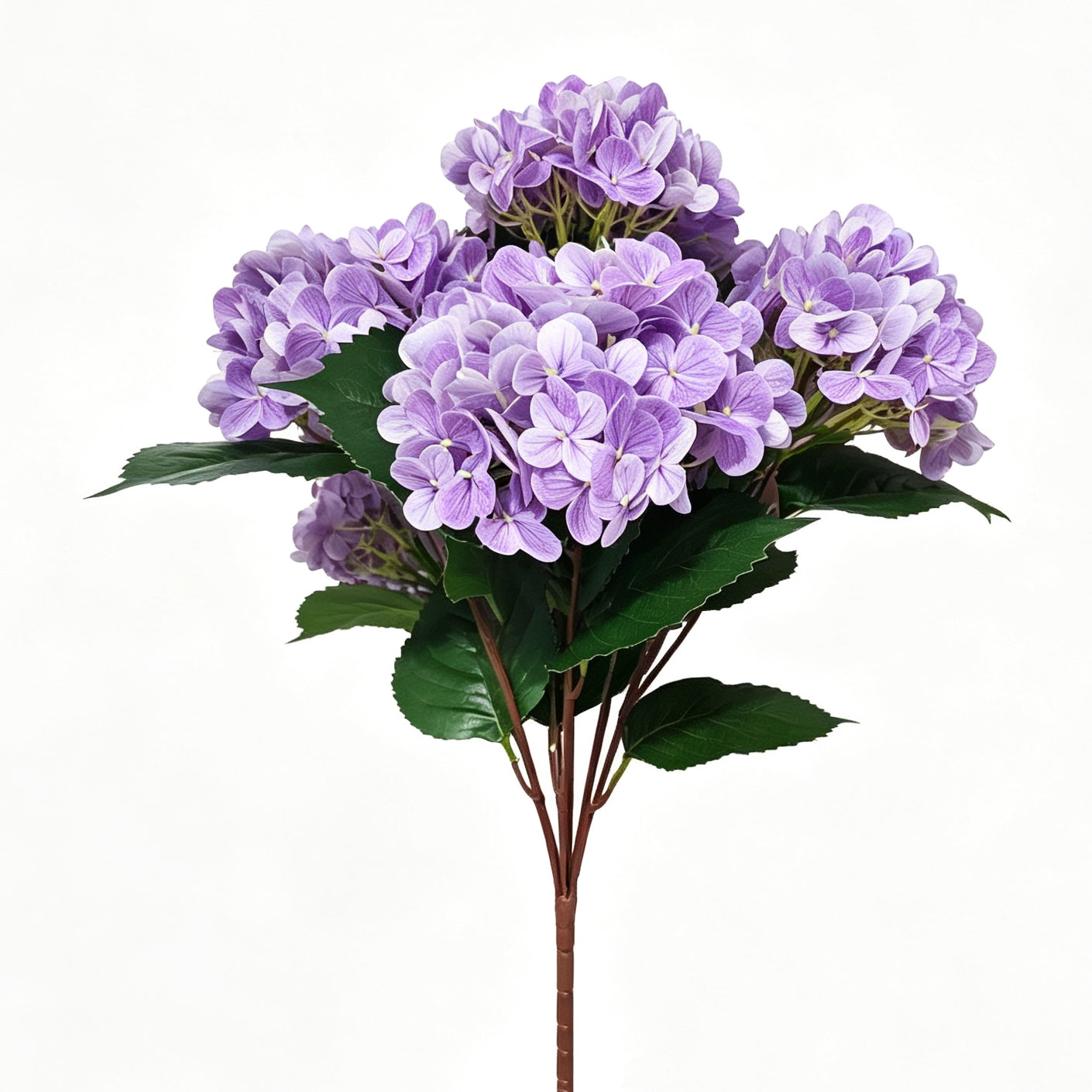60cm Real Touch UV Resistant Hydrangea Bush | Natural-Looking Latex, Built for UK Weather