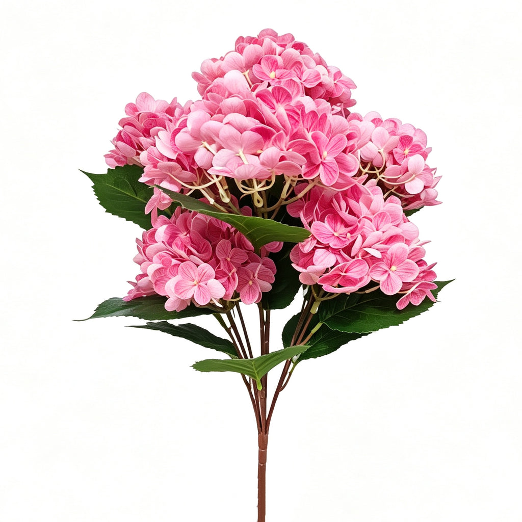 60cm Real Touch UV Resistant Hydrangea Bush | Natural-Looking Latex, Built for UK Weather