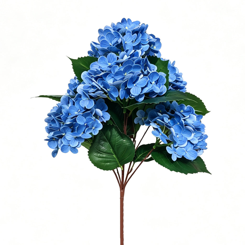 60cm Real Touch UV Resistant Hydrangea Bush | Natural-Looking Latex, Built for UK Weather