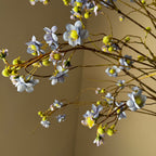 Single Stem Pearl Spirea Delphinium Artificial Flower, 52" Silk Branch for Weddings, Home Decor, and Commercial Spaces