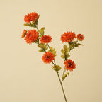 21" Artificial Daisy Bush with 8 Blooms, Silk Flower Stems for Home Decor, Modern Style