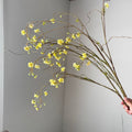 Single Stem Pearl Spirea Delphinium Artificial Flower, 52" Silk Branch for Weddings, Home Decor, and Commercial Spaces
