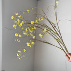 Single Stem Pearl Spirea Delphinium Artificial Flower, 52" Silk Branch for Weddings, Home Decor, and Commercial Spaces