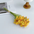 Artificial Daisy Bouquet, Silk Chamomile Flowers, Set of 6 Stems, 10", Home Decor, Indoor Arrangements