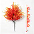 20" Artificial Persian Shield Bush, Realistic Faux Plastic Greenery for Home Decor, Wedding Centerpieces & Office Styling