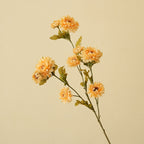 21" Artificial Daisy Bush with 8 Blooms, Silk Flower Stems for Home Decor, Modern Style