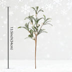 Artificial Olive Branch, Single Stem, 13", Plastic, Christmas & Holiday Decor, Wedding, Office, Indoor Use