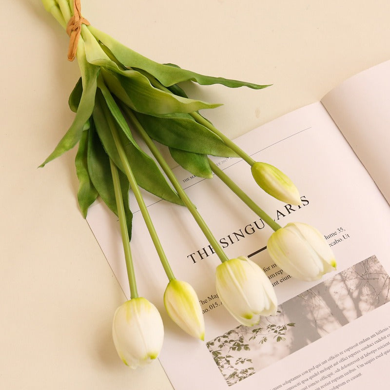 Real Touch Artificial Tulips Bouquet Latex Tulip Flowers