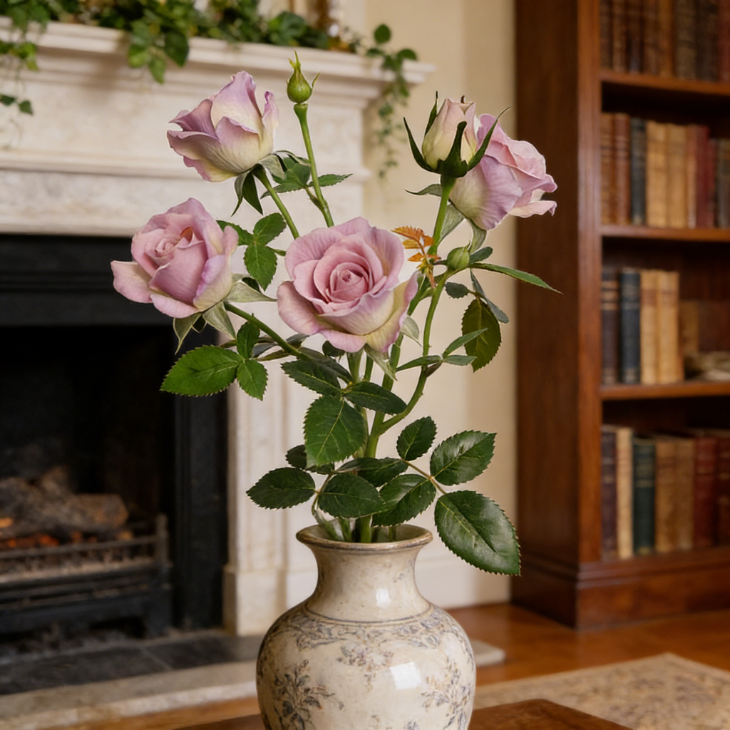 69cm Real Touch Bubble Roses Stems Lifelike Silk Floral Arrangements