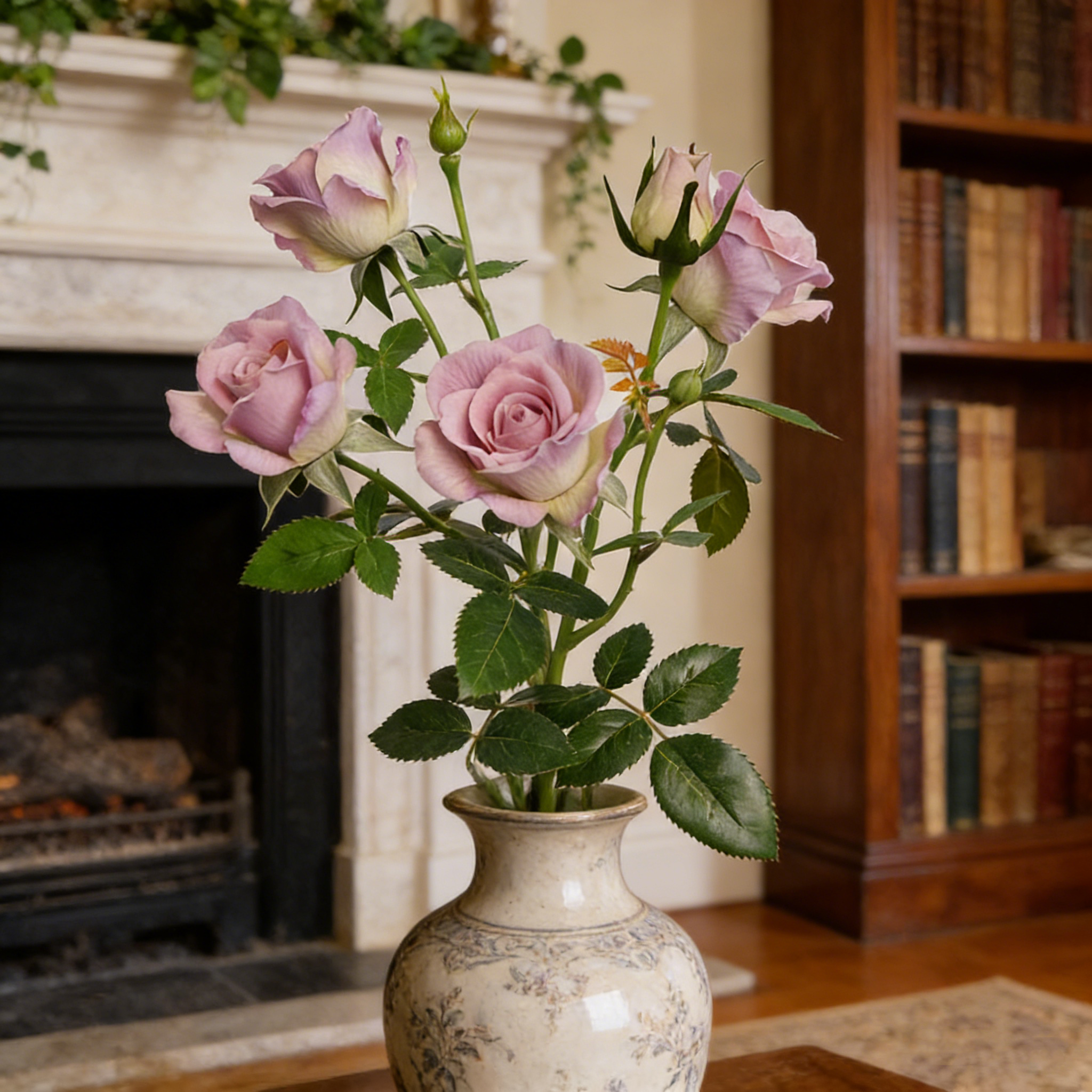 69cm Real Touch Bubble Roses Stems Lifelike Silk Floral Arrangements