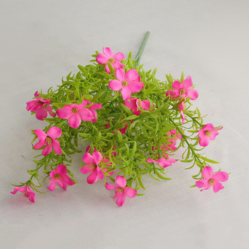 28cm UV Resistant Artificial Wildflower Bush Realistic Faux Flowers for Outdoor Garden, Patio, Balcony & Home Decor