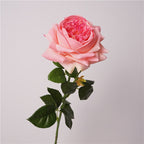 69 cm Real Touch Finish Blooming Rose Stems