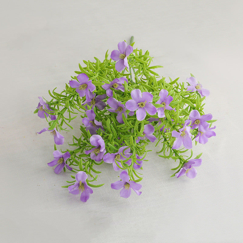 28cm UV Resistant Artificial Wildflower Bush Realistic Faux Flowers for Outdoor Garden, Patio, Balcony & Home Decor