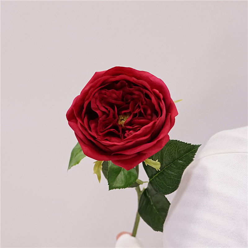 48cm Real Touch David Austin Roses Stems Lifelike Silk Floral Arrangements